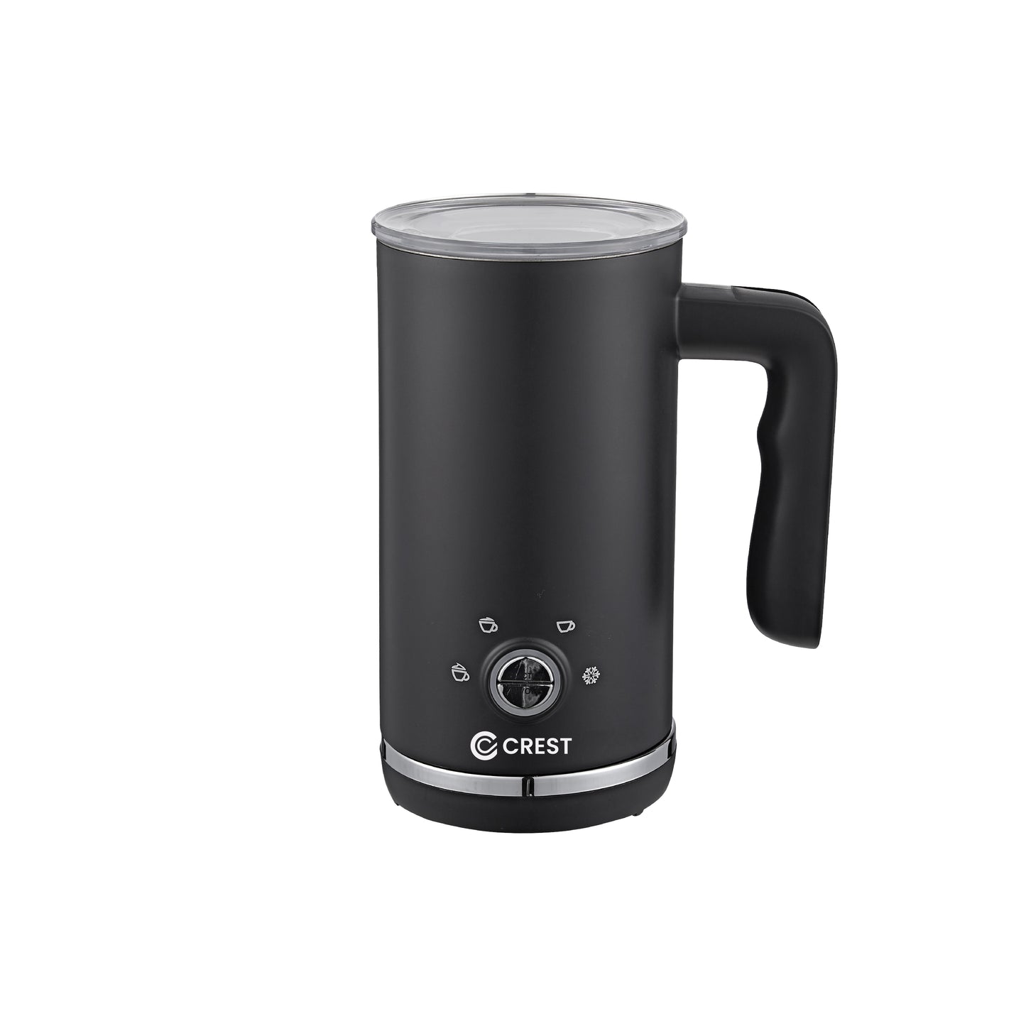 מקציף חלב חשמלי, 4 פונקציות, שחור.