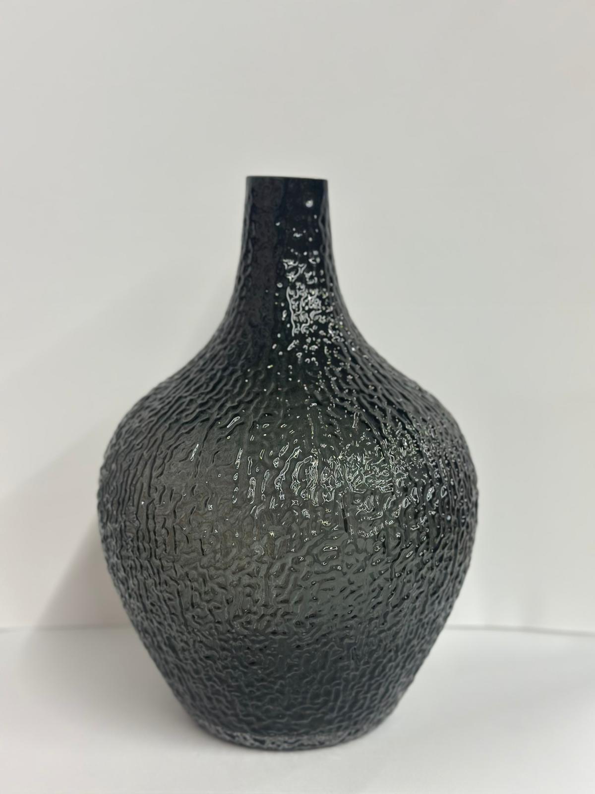 مزهرية رمادي داكن 20×30 سم